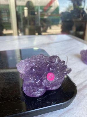CKLO紫水晶雕蟾蜍粉49