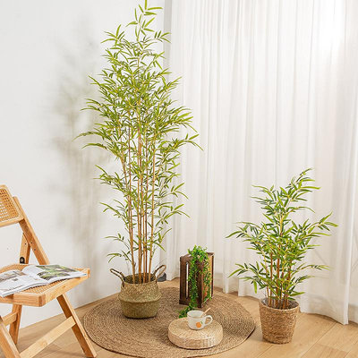 仿真綠植高級仿真綠植竹子盆栽室內客廳新中式禪意造景假竹子植物裝飾擺件造景
