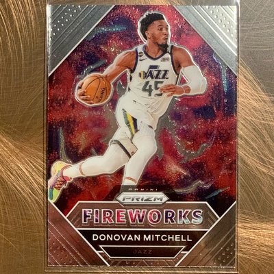 2020-21 Panini Prizm Fireworks Donovan Mitchell #5 Utah Jazz