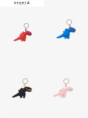 【MOMO生活館】agnes b 時尚鑰匙扣，恐龍鑰匙圈，汽車，情侶鑰匙掛件萌萌可愛小恐龍
