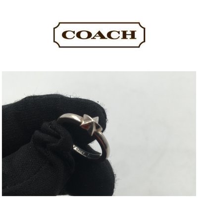 【皮老闆二店】二手真品  COACH  戒指 尾戒 銀 925 K123