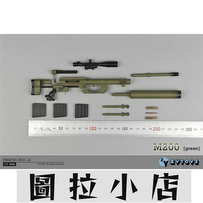 圖拉小店-度娘ZYTOYS 新版16微縮 M200 狙擊槍  不可發射