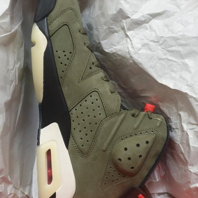 NIKE AIR JORDAN 6 aj6 仙人掌TS 夜光底Travis Scott us12 30cm