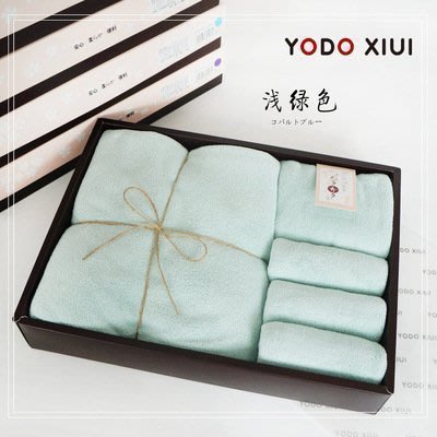 yodo xiui 日本浴巾毛巾方巾三件套裝禮盒裝超級吸水促銷中