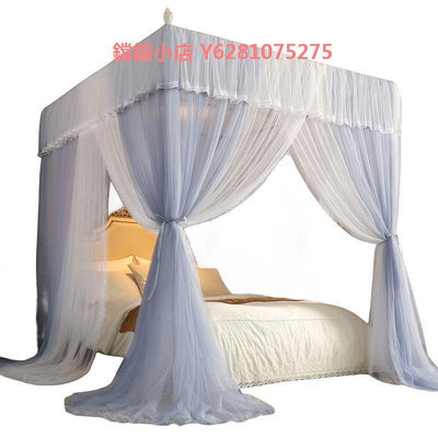 落地蚊帳新款家用公主風雙層紗床幔歐式臥室蚊罩三開門免安裝