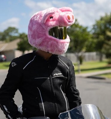 【丹】Moto Loot Helmet Cover 安全帽套 芝麻街 粉紅豬豬