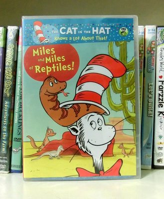 ＊【兒童英語教育DVD】 小pen＊ The CAT in the HAT~~Miles and Miles of Reptiles!