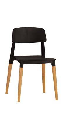 【生活家傢俱】CM-651-14：黑色造型餐椅【台中家具】塑膠椅 書桌椅 洽談椅 休閒椅 北歐風 耐衝擊PP