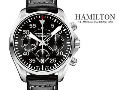 HAMILTON 漢米爾頓 手錶 Khaki Pilot 大錶面 飛行錶 60小時動力 H31機芯 機械錶 H64666735