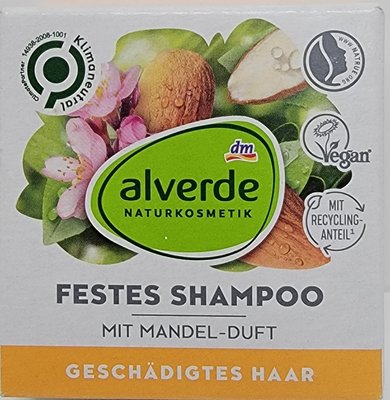 德國 ALVERDE Fetes Shampoo Mandel-Duft 杏仁洗髮餅