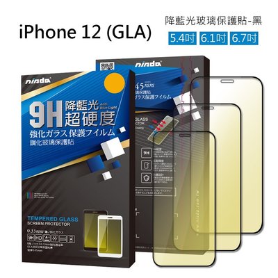 iPhone 12 mini iPhone12 Mini Pro MAX 【Nisda】滿版 降藍光 9H鋼化玻璃保護貼