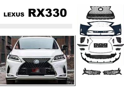小傑-新 LEXUS RX300 RX350 RX330 09 年 改 20 年樣式 前保桿 大包 PP材質 素材