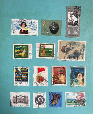 JT早期信銷郵票14枚，信銷上品，品相好實拍如圖，拍下包掛號