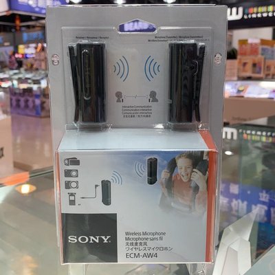 咪咪3C 台中開發票台灣公司貨SONY ECM-AW4 藍芽無線麥克風 國旅卡特約