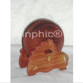 INPHIC-印巴文化異國風情進口手工藝品巴基斯坦手工木雕杯墊