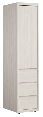 【風禾家具】QM-98-4@ADG北歐風洗白色1.5尺三抽衣櫃【台中市區免運送到家】抽屜衣櫥 衣櫥邊櫃 台灣製造傢俱
