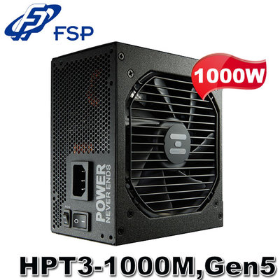 【MR3C】含稅 FSP 全漢 Hydro PTM X PRO 1000W 白金牌全模組電源供應器 HPT3-1000M