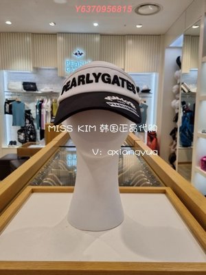 韓國代購PEARLY GATES高爾夫球帽款男女字母無頂遮陽防曬帽子