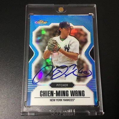 TOPPS CPBL中信兄弟象 投手教練 MLB洋基【王建民】卡面親筆簽名卡。限量編號 棒球 簽名球卡 球員卡.9