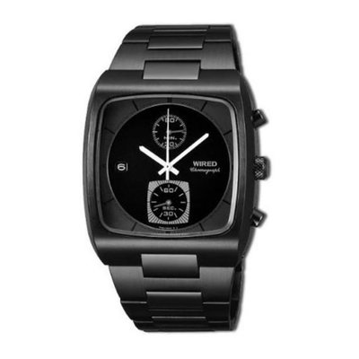 「官方授權」WIRED 時尚腕錶-黑 (AR5001X)