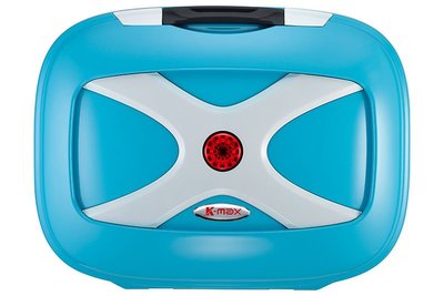 【Shich急件】 K-MAX K18 （無燈型) 機車行動包/ 行李箱/ 後置物箱 /快拆式 水藍/白