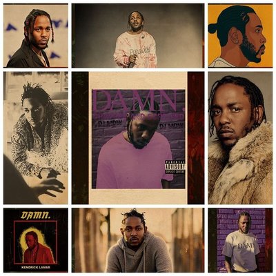 免運-Kendrick Lamar 喇嘛歐美音樂嘻哈HIP HOP 饒舌歌手壁紙墻貼 海報-Autismss寶藏屋
