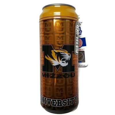 [現貨]美式大學球隊NCAA冷水杯 密蘇里老虎Missouri Tigers啤酒罐造型杯Cool Gear酷樂 飲料水壺