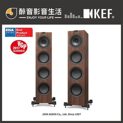 【醉音影音生活】英國 KEF Q550 (限量胡桃木色) 落地式喇叭/揚聲器.Uni-Q驅動單體.公司貨
