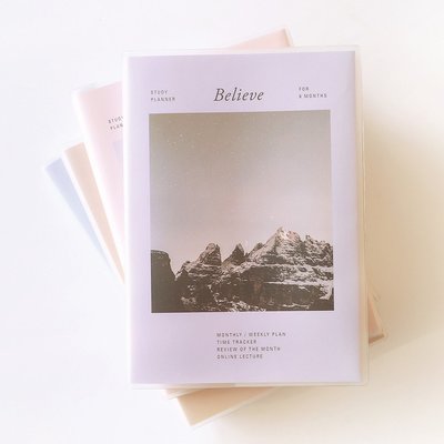 Ξ ATTIC Ξ 韓國Paperian~ Believe Study Planner 6個月份讀書計畫行事曆學習計畫