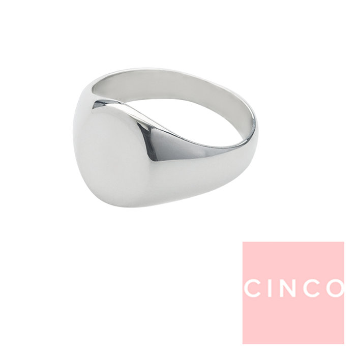 CINCO 葡萄牙精品 Giovanna ring 925純銀尾戒 圓形素面尾戒