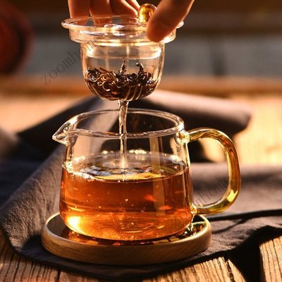 高檔 玻璃茶壺 茶水分離茶壺單壺 玻璃泡茶壺 家用套裝過濾 花茶壺耐高溫 玻璃花茶茶具 小茶具