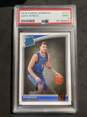 2018-19 Donruss Luka Doncic Rated Rookie 唐西奇 RC PSA 9 新人 球員卡