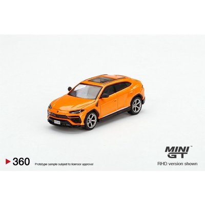 SUMEA MINIGT 1:64#360 蘭博基尼Lamborghini Urus 橙色款 合金汽車模型