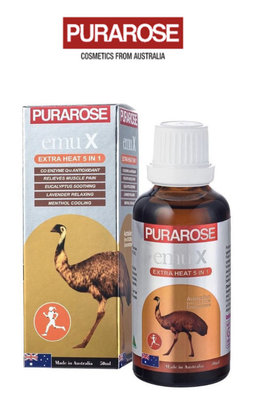 現貨（🐨澳貨紐物）Purarose-Emu X Extra Heat 5 in 1 Emu Oil 50ml 鴯鶓油