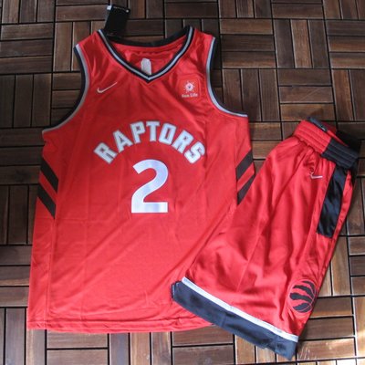 NBA球衣暴龍隊#2號球衣  LEONARD  倫納德 紅色套裝
