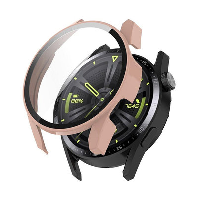 【熱賣精選】適用於華為watch GT3錶殼 42mm/46mm手錶全包保護殼 PC+鋼化膜一體保護套GT 3保護殼