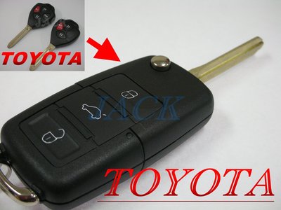 豐田 TOYOTA RAV4 CAMRY WISH ALTIS YARIS Innova折疊彈射遙控晶片鑰匙複製拷貝遺失