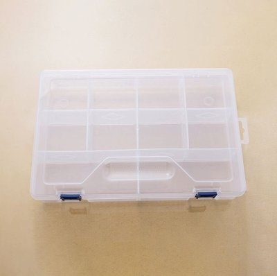 大號加厚10格收納盒手工積木收納盒樂高零件分類空盒工具盒透明有蓋塑料