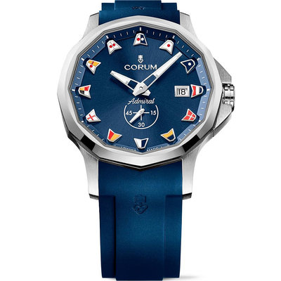 CORUM 崑崙錶 ADMIRAL 42海軍上將機械腕錶-42mm藍 395.110.20/F373 AB52