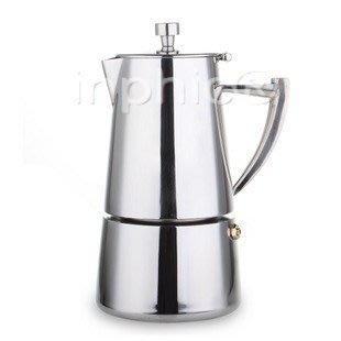 INPHIC- 加厚4人份不鏽鋼摩卡壺 義式煮咖啡壺約700克