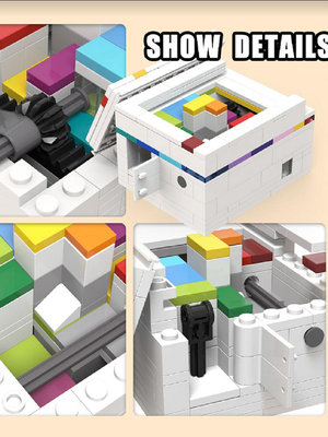 魯班鎖puzzle十級高難度解密盒子超難燒腦彩虹之路積木玩具魯班鎖