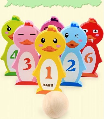 【晴晴百寶盒】鴨子保齡球 益智遊戲 寶寶过家家玩具 角色扮演 親子互動 生日禮物 平價促銷 P109