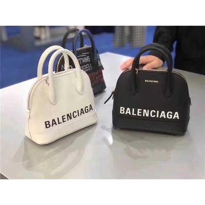 Balenciaga 巴黎世家 經典款 Ville 大LOGO 貝殼包 手提 斜背包現貨