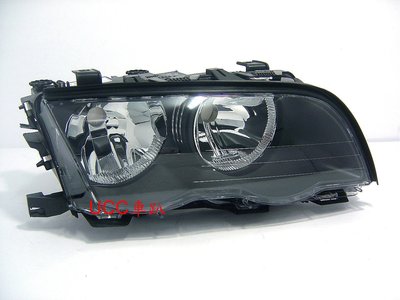 【UCC車趴】BMW 寶馬 E46 3系 98-01(8月) 4D 4門 原廠型 黑框大燈 (TYC製) 一組5400