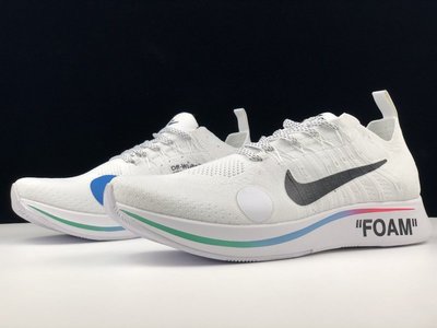 Nike Zoom Fly Mercurial Flyknit OFF-WHITE 編織 白色 AO2115-100