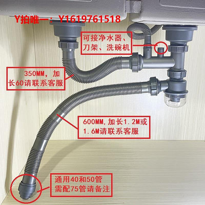 下水器通用廚房洗菜盆下水管套裝洗碗池不銹鋼下水器單雙水槽排水管配件