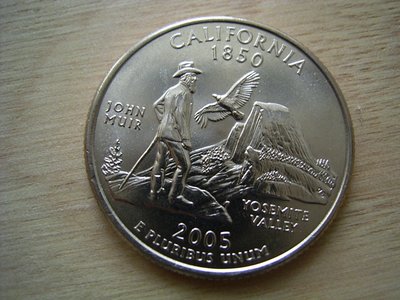 2005-D California 美國 各大 50洲 Washington 25C 1/4 Quarter 早期 錢幣