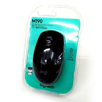 【MR3C】台灣公司貨 含稅附發票 Logitech 羅技 M190 無線光學滑鼠 黑色