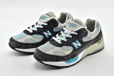 【實拍】NEW BALANCE X KITH 992 美國製 STEEL BLUE 鋼藍 麂皮 復古 慢跑鞋 男女鞋