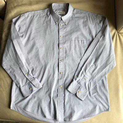 [品味人生2]保證正品 YSL 灰色 長袖襯衫 size 42/16.5 適合XXL